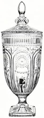 SLLS ガラス飲料ディスペンサー 蛇口付き 大容量 業務用 家庭用 ドリンクサーバー ジュース ピッチャー 果実酒パーティー対応