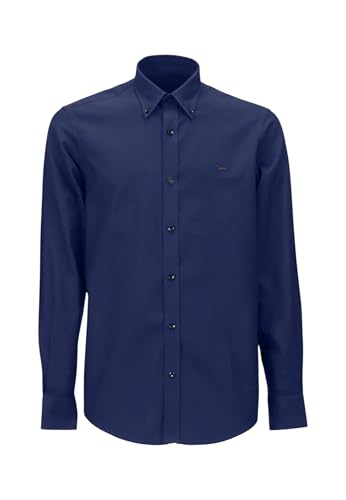  Harmont & Blaine Uomo Camicia Manica Lunga CNP011012523I Cotone Blu 3XL