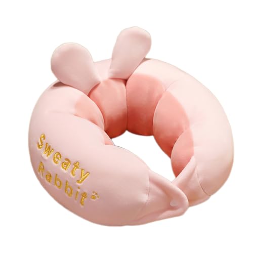 Almohada de algodón estándar rosa semiflexible miniatura 1