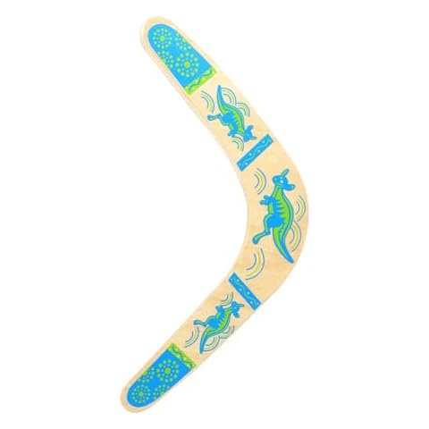 Inborntrait Boomerang for Kids, Australia Style Handmade Wooden Authentic Boomerang, V-Shaped Returning Boomerang for Ages Above 10 Years Old Kids and Adult- Blue Cover