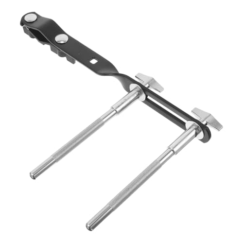 Clamp para Rack de Batería Milisten para Soporte de Cowbell con Barras Dobles Extendidas, Accesorio para Kit de Percusión y Sujeción de Jam Block