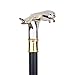 White Golden Leopard with Tail Fashion Walking Stick for Party Decorative Walking Cane Elegant Crosier Knob Walking Stick 93cm