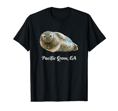 Pacific Grove CA Cute Harbor Seal Ocean Acuarela Animal Camiseta