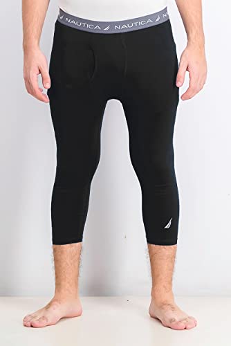 Nautica Men's 3/4 Length Base Layer Performance Pant with Dri Fusion Tech2