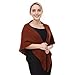 FAD-4U Women's Triangular Scarf Winter Knitted Wrap for Fashionable Warmth Sweater Neckerchief Cape Plus