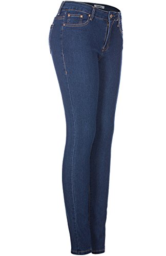 2LUV Women's 5 Pocket Stretch Skinny Jeans True Medium Denim 92