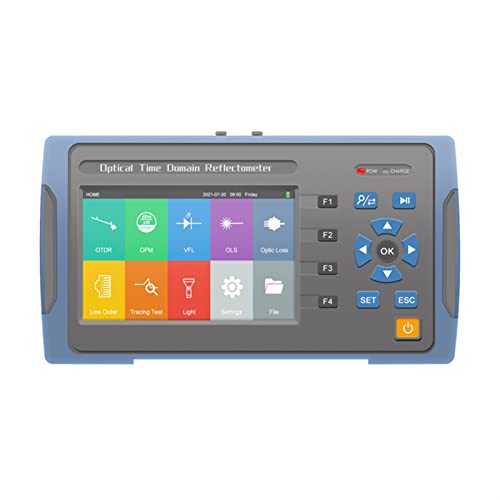 QCMYJM Faseroptischer Detektor 1610nm Otdr. Optisches Faser-Tester-optisches Time-Domain-Reflektometer mit Leichter Test English-Version mit Lichttest Netzwerk-Toolkit Cover