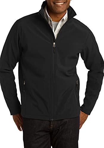 JustBlanks Mens Full-Zip Long Sleeves Water resistance Tall Core Soft Shell Jacket
