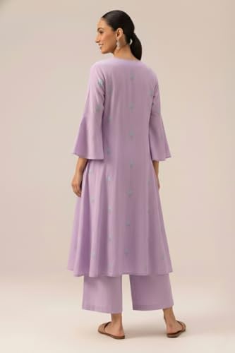 Image of ANNI DESIGNER Viscose Blend Kurta for Women | Kurti Set Woman | Kurta with Palazzo | A Line Printed Co Ord Outfit | Cord Ethnic Suit | Indian Office Party Traditional Clothing Fashion Premium Look