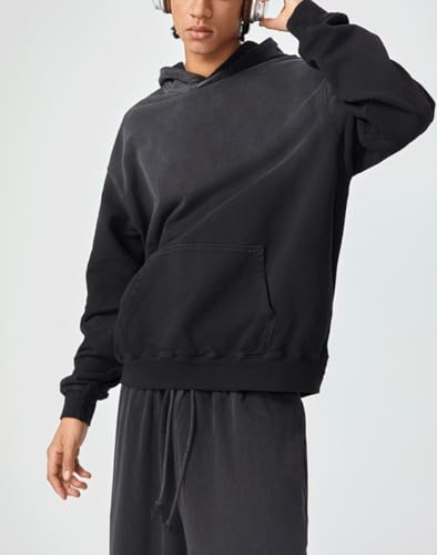 Womens Mens Acid Wash Hoodie Oversized Heavyweight Fleece Hoodies Gradient Vintage Sweatshirt Couple Top2