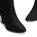 DREAM PAIRS Women's Ankle Boots Chunky Block Heel Booties,Size 7.5,BLACK/SUEDE,ANITA
