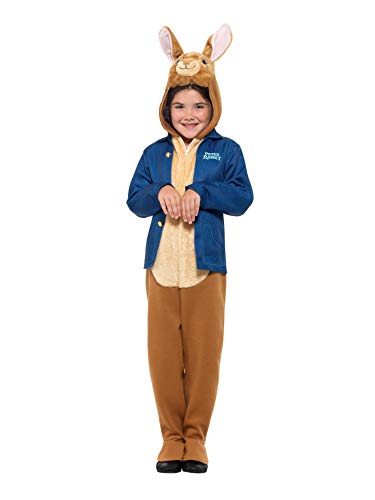 Smiffys Officially Licensed Peter Rabbit Deluxe Costume, Blue, S - 4-6 Years