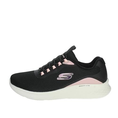 Skechers Skech-Lite Pro Glimmer Me, Zapatos Deportivos Mujer, Black Mesh/Pink Trim, 38 EU