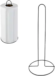 Porta Papel Toalha de Metal 28cm para Cozinha Suporte de Mesa Moderno e Resistente Organizador