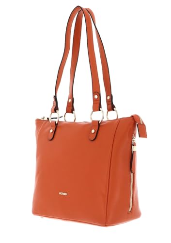 Picard sac shopper Java grand cabas épaule orange avec grande poche zippée - 2