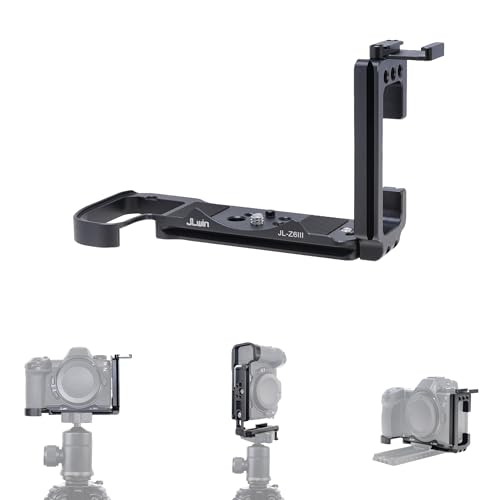 Support L-Plate Nikon Z6 III avec griffe porte-accessoire pour trépied et gimbal