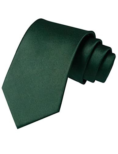 JEMYGINS Solid Color Tie Mens Necktie for Business and Wedding