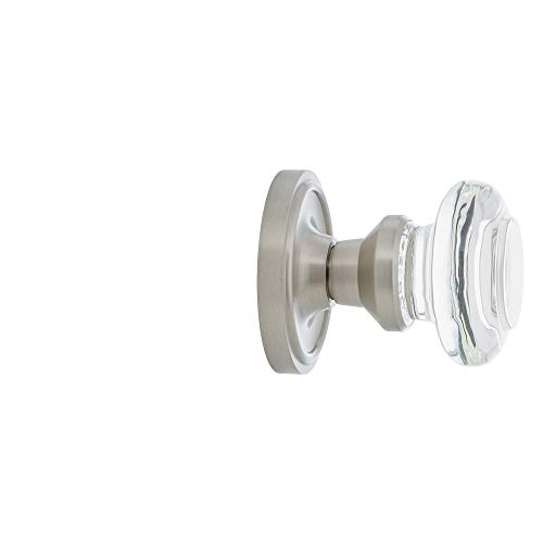 Image of Nostalgic Warehouse Classic Rosette Round Clear Crystal Door Knob
