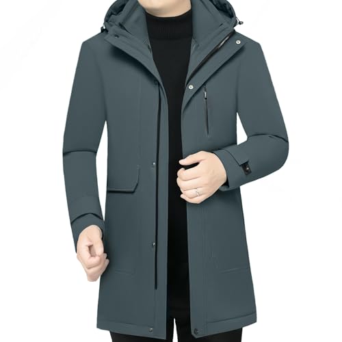 Chaqueta de invierno medieval ajustada y abrigada con capucha 3