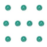 Palle da Massaggio CanDo 7 cm (2,8 Pollici) Verdi – Palle con Punte per Massaggio dei Trigger Point, Confezione da 12 per Fisioterapia, Terapia Occupazionale e Uso Clinico