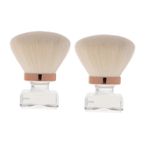 BELLIFFY Ergonomic Handle Blush Brush Soft Dense Bristles Mushroom Head Brush for Natural Coverage