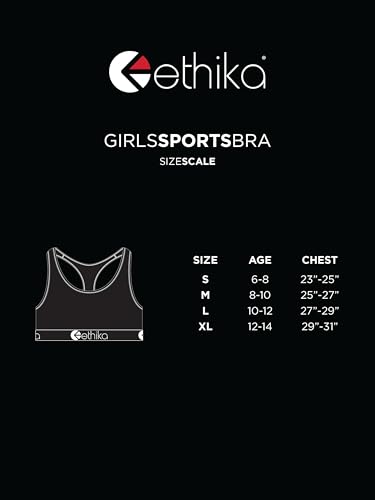Ethika Girl's Modal Sports Bra | Midnight Black3