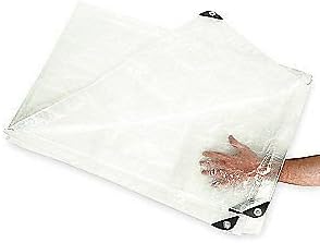 Tarp, Polyethylene, Transparent, 10x12Ft