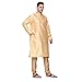 ITOS365 Men's Tunic Art Silk Kurta Pyjama Pajama Set Party Fashion Regular Ethinic Wear Indian Dress Gift for Men Beige Small