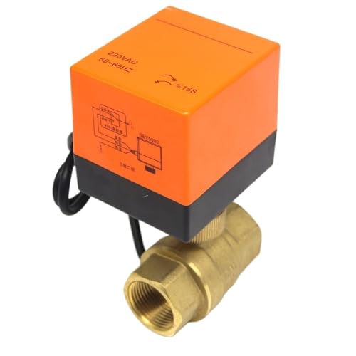 CENWQNZP Válvula solenoide de Entrada Agua Dos vías, eléctrica, Tres Cables y Controles, 220 V, DN20, for Sistema calefacción con válvula Bola en Miniatura(3way DN15)