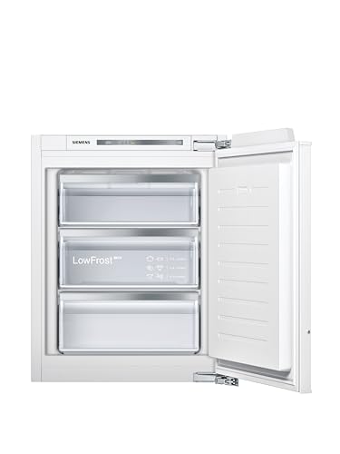 Siemens GI11VAFE0 iQ300 Einbau-Gefrierschrank, Made in Germany, 167 kWh pro Jahr, 72 L, lowFrost, freshSense, softClosing Tür, Flachscharnier