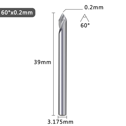 Fraise à découper en forme de V pour machine CNC et gravure de précision - 2