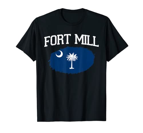 FORT MILL SC SOUTH CAROLINA Flag Vintage USA Sport Men Women T-Shirt