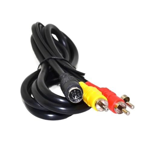 Câble AV pour Sega Saturn 1.8m avec fiches plaquées nickel or de haute conductivité