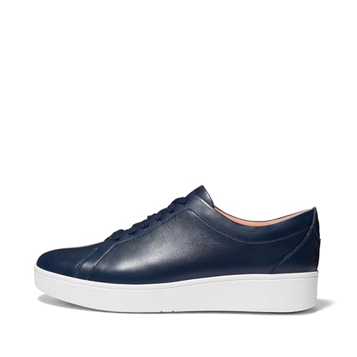 Image of FitFlop Womens Rally Leather Sneakers