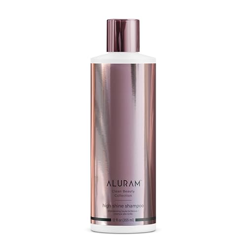ALURAM High Shine Shampoo (12 fl oz) Boosts Radiance & Gloss - Hydrates Hair - Coconut Water Pracaxi Oil & Rice Extract - All Hair Types - Vegan Gluten Free Cruelty Free - Clean Beauty Collection