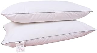 Sleep&Snuggle Luxurious Egyptian Cotton Bed Pillows - Pair of Ultra-Bounce Hotel Quality Pillows - Super Soft Standard Pillows, Hypoallergenic, Dust-Mite Resistant (Pack of 2)