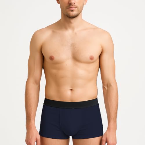 Image of HK47 Men Underwear Pack, Ice Silk Stretchable Breathable Trunks, Regular Fit Men's Brief, Anti Bacterial Quick Dry Innerwear for Men