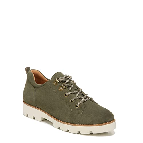 Vionic Women's Charm Ballari Oxford Lace Up Loafers- Supportive Casual Shoes with Concealed Orthotic Arch Support That Include Three-Zone Comfort with Orthotic Insole Arch Support, Olive 9 Medium