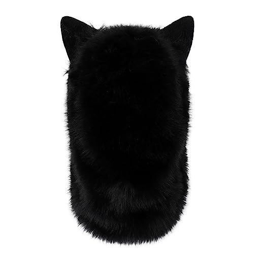 HAOAN Furry Dog Mask Animal Wolf Full Head for Halloween Party Costume Women Men