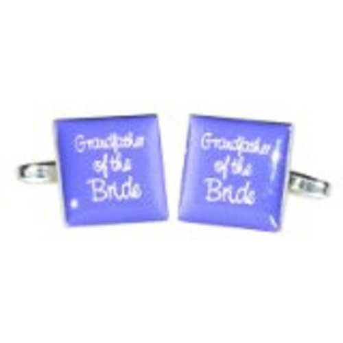 Mancuernillas para Hombre Cuadrado Morado Boda miniatura 1