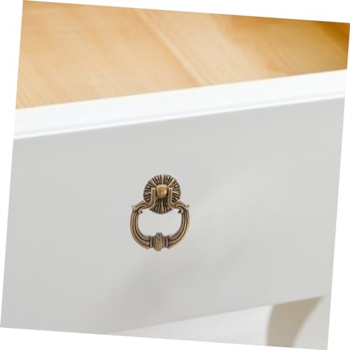 4 Tiradores de cobre resistentes y ligeros estilo antiguo para muebles 7