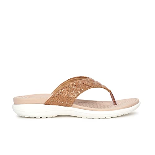 Image of Marc Loire Women's Comfortable Flip Flop Casual T-Strap Flats Slippers