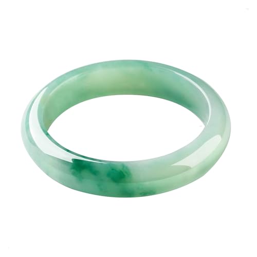 Bracelet en jade pour femme vert de 52 mm en jadéite birmane authentique
