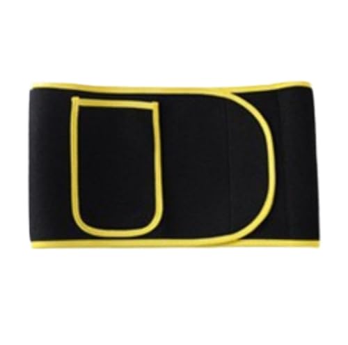 GTOULHH Faja Moldeadora, Cinturón Reductor De Cintura Para Entrenamiento, Entrenador De Cintura, Faja Reductora De Sudor, Cinturón Reductor De Peso Ajustable Shapewear(Yellow)