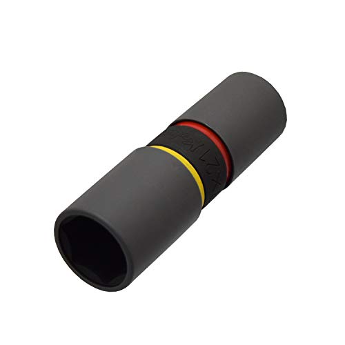 山下工業研究所 ホイールナット用ソケット 1/2"(12.7mm)SQ. インパクト用 両口 19mm×21mm 14118PM-19X21