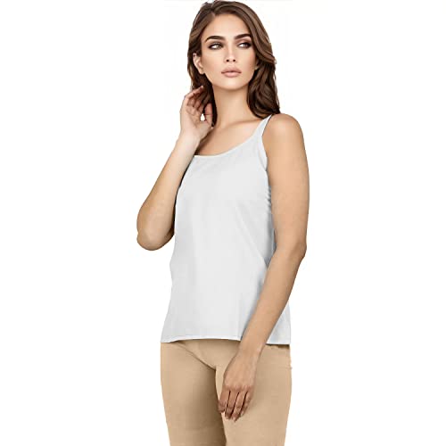 Image of Cotton Short Camisole Non-Stretchable Slip for Women | Short Kurti Slip | Short Camisole | Half-Length Lining | Waist Length Inner | Sameez | Samij(Half Slip)