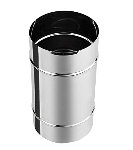 Prostko LTDStainless Steel Male Pipe Connector - Flue Liner Joiner - Chimney Coupler Tube Joint. (100mm)