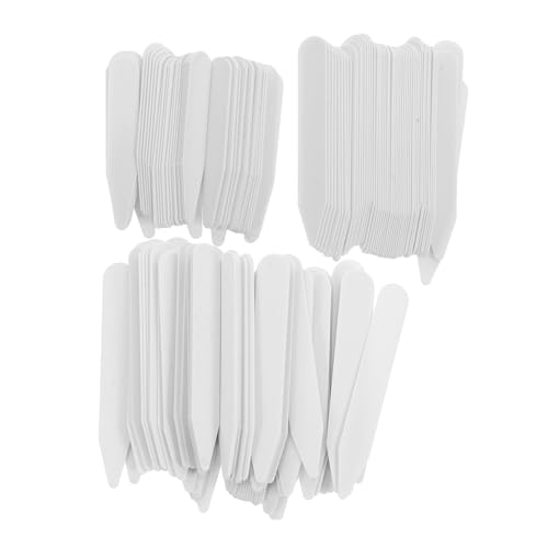 PartyKindom 200pcs Collar Support Stays Men's Tie Stays for Collar Nylon Plastic 3 Sizes (5cm 6.2cm 7cm)