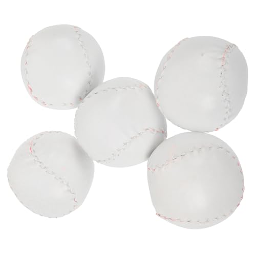 BESPORTBLE 5 Small Baseballs for Boys and Girls Safe Fun Sports Training Balls for Baseball Softball