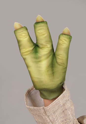 Disfraz de Yoda para niña con capucha y guantes miniatura 6